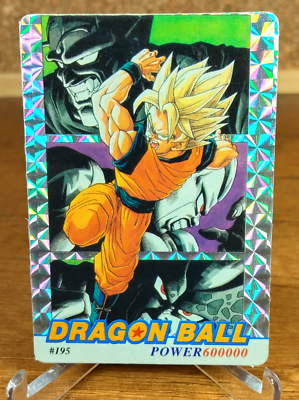 dragon ball z holographic cards DRAGON BALL Z HOLOGRAPHIC CARD #195 - PERU, YEAR 1994 - 1995