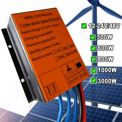 WEITER-ENERGY 500W-3000W MPPT Strom Boost Laderegler Regler 12V/24V 48V DC Für Windkraftanlage