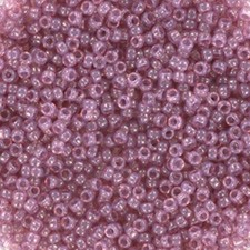 Miyuki Round Seed Beads Size 15/0 8.2 Gram Transluscent Alabaster Luster Thistle