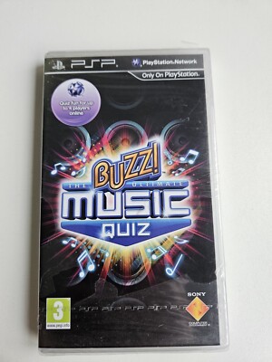 The Buzz! Ultimate Music Quiz (PSP) PEGI 3+ Quiz Brandneu Factory Sealed 