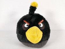Black Bird Angry Birds Plush Stuffed Anmal 4" Soft Toy No Sound 2010