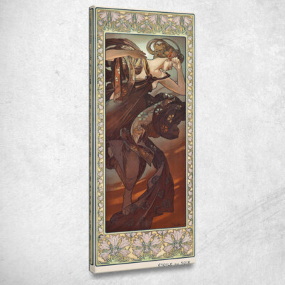Abendstern Alphonse Mucha, amu141 Leinwandbild