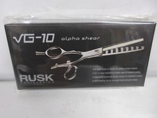 Rusk Engineering VG-10 Alpha Shear, 8 tooth, Rotating Thumb NEW IN BOX