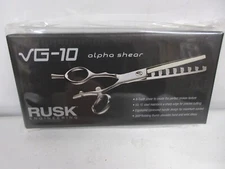 Rusk Engineering VG-10 Alpha Shear, 8 tooth, Rotating Thumb NEW IN BOX