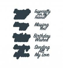 The Paper Boutique Metal Cutting Dies CUTTING DIES SENTIMENTS VOL XV