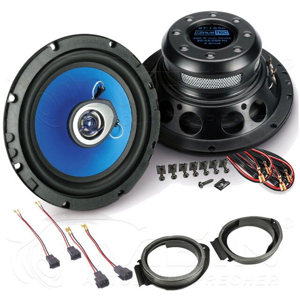Sinustec Auto Lautsprecher FüR Opel Meriva B Ab 2010 Front Heck Koax 300W #A45Q-image