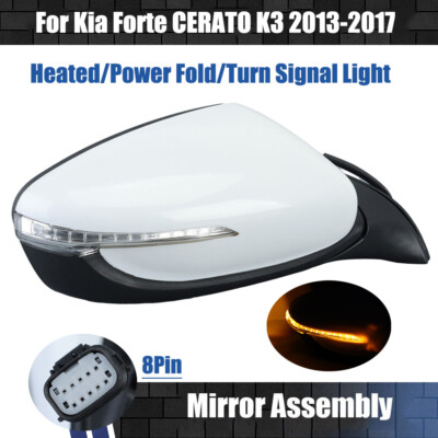 For 2013-2017 Kia Forte CERATO K3 Right Power Side Mirror W/Signal Heated 8Pin