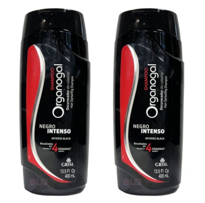 ORGANOGAL Grisi Shampoo Cleansing Hair Darkening Shampoo with Cactus Extract 2PK