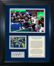 Framed Seattle Seahawks Legion of Boom Facsimile Engraved Auto 12"x15" Photo