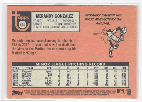 2018 Topps Heritage HIGH Number ROOKIES You Choose COMPLETE YOUR SET - Picture 9 of 89
