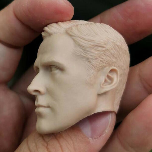 Blank 1/6 Scale Blade Runner Ryan Gosling Head Sculpt Unpainted Fit 12" Figure - Picture 3 of 4