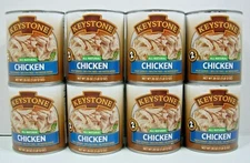 (8 Cans) Keystone Chicken **ALL NATURAL - NO PRESERVATIVES - FULLY COOKED** 28oz
