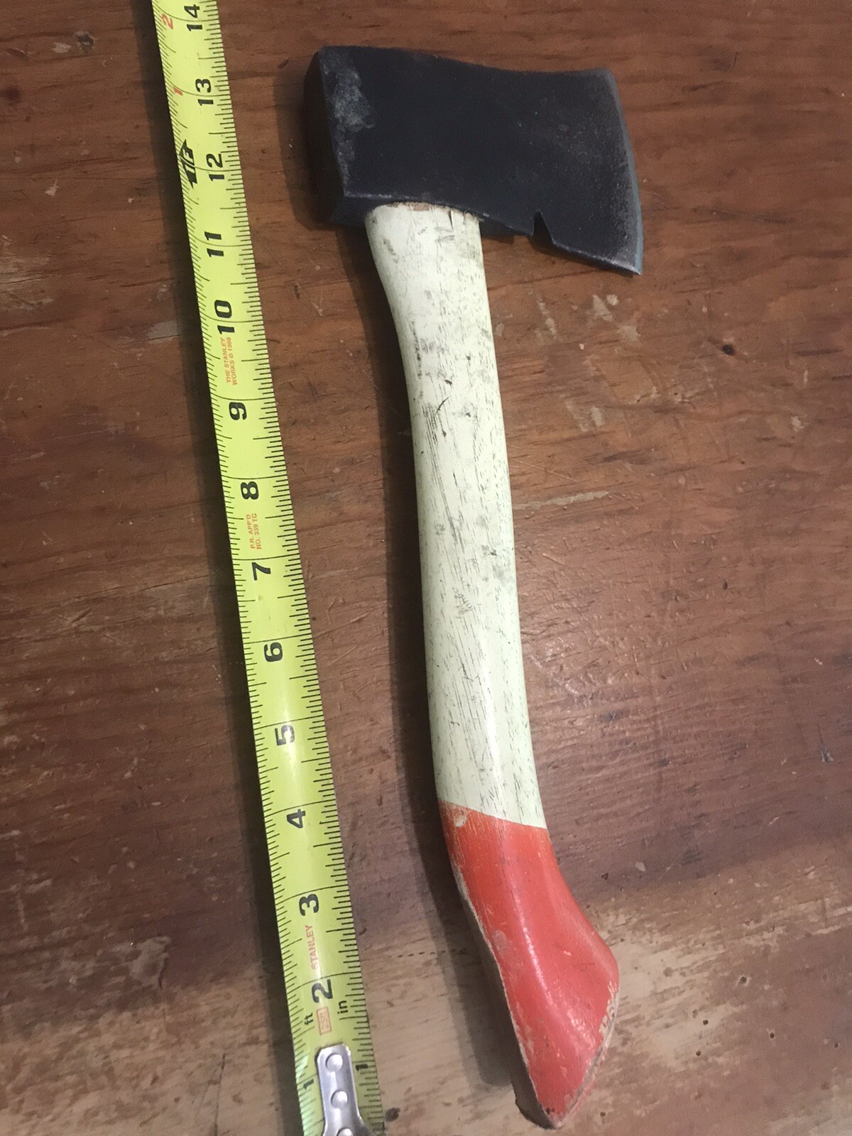 VINTAGE CAMP AXE MAYBE COLLINS ?CAMP AXE HATCHET WITH LABEL USA MADE