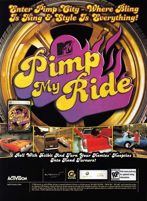 2000s MTV Pimp My Ride Print Advertisement Video Game Ad 2006 - Main Image