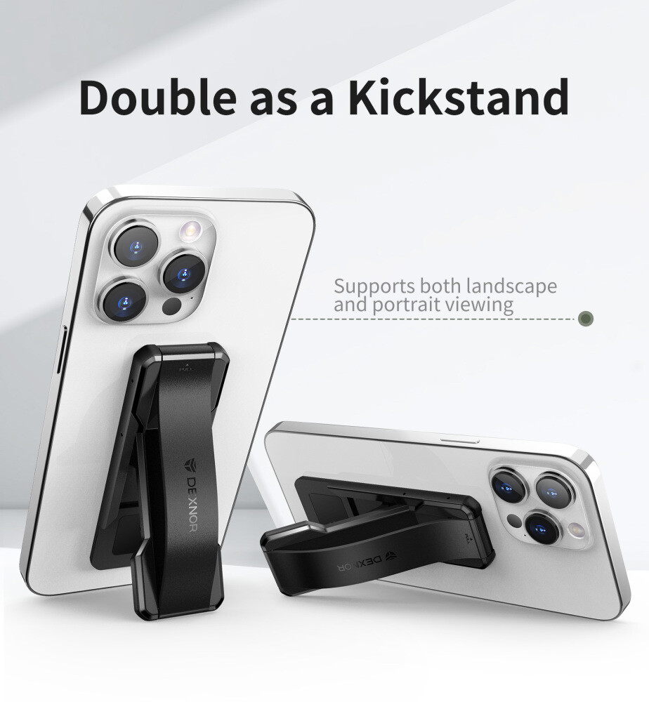 DEXNOR Phone Grip Phone Holder for Hand 2-in-1 Phone Strap with Kickstand Holder