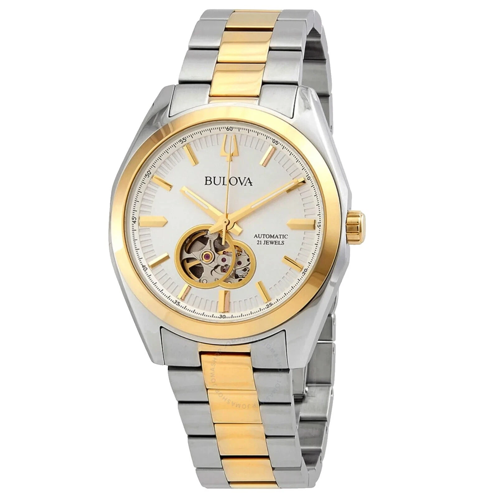 Bulova Stainless Steel Case Alarm Wristwatches