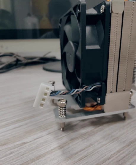 HP ENVYTE01 desktop 115x fine bud copper tube side blow heatsink L70917-001 - Image 3 of 4