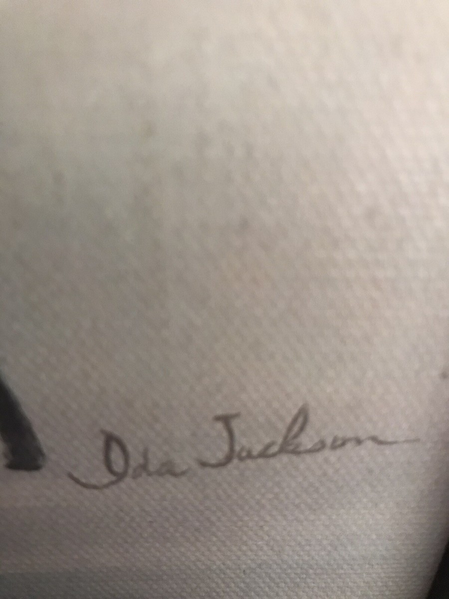 Ida Jackson SGN JAZZ MUSICIAN Genuine Lithograph African