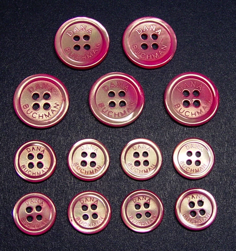 13 DANA BUCHMAN MOTHER OF PEARL JACKET TOPS BLOUSE SWEATER REPLACEMENT BUTTONS  - Image 3 of 4