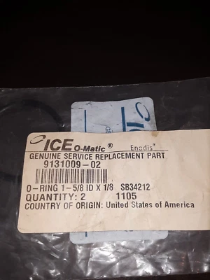 ICEO-MATIC (ICEO) 9131009-02-ICEO ICE-O-MATIC O RING F/UPPER BEARING HOUSING