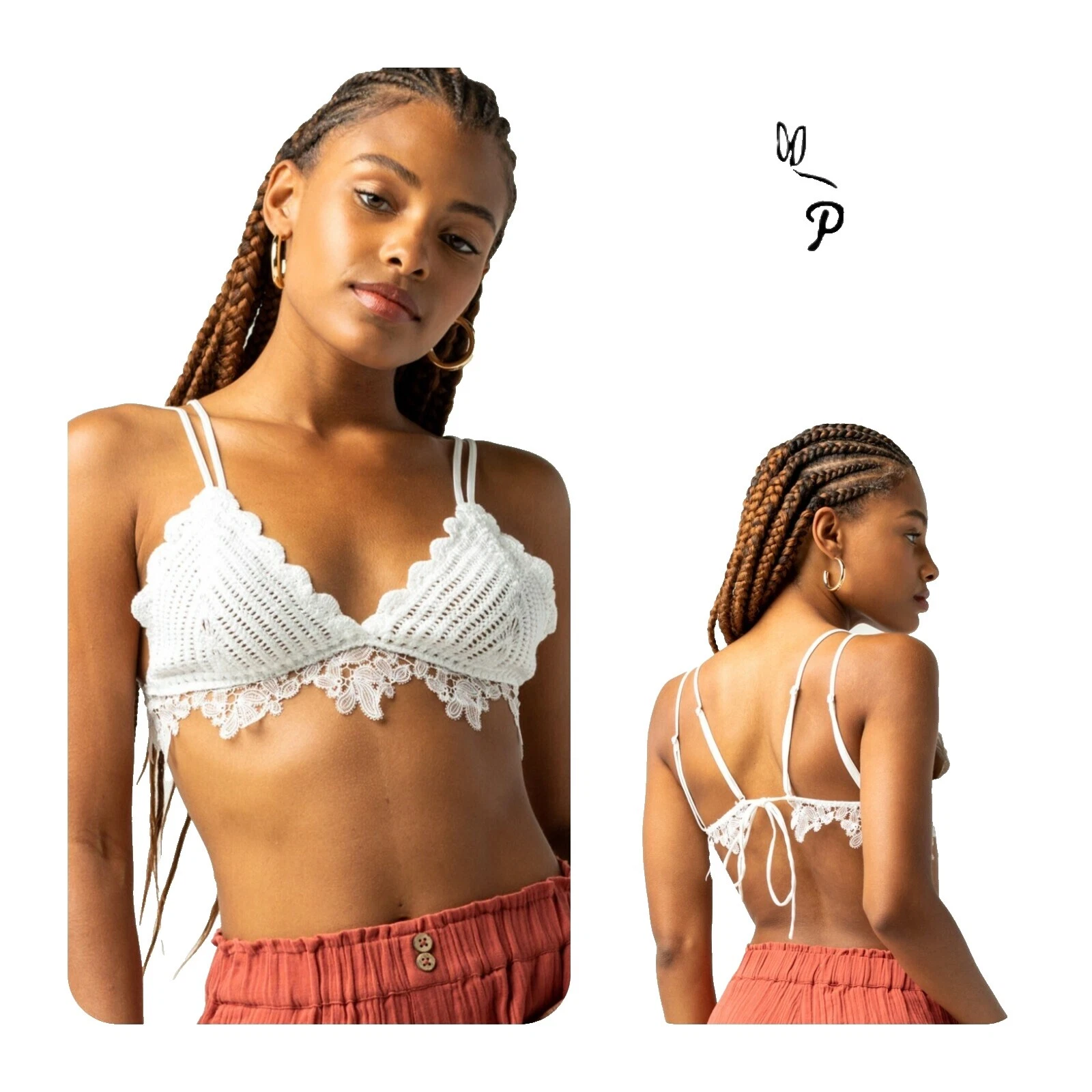 Free People Polyester Floral Bras & Bra Sets for Women