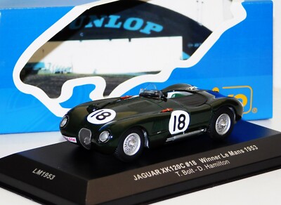 JAGUAR XK120C #18 BOLT / HAMILTON WINNER LE MANS 1953 IXO LM1953 1/43