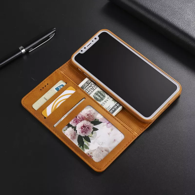 Shockproof Leather Flip Wallet Case Cover For iPhone 17 16 Pro Max 15 14 13 12 - Image 4 of 4