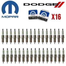 NEW X16 OEM MOPAR SPFR8TE2AA Spark Plug For Dodge, Jeep, RAM 1500, Chrysler
