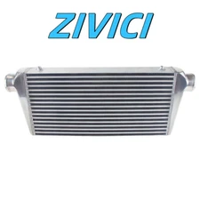 Universal 3''In/Outlet Front Mount Aluminum Intercooler Overall 25*13*3.3''
