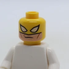 HEAD -Iron Fist  Balaclava Eye Holes Smirk 6873 Super Hero LEGO® Minifigure Part