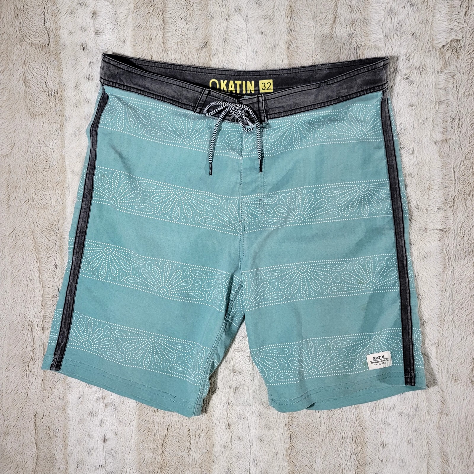 Katin Board Shorts Mens 32 Blue Beach Surf Drawsting Swim Trunks eBay