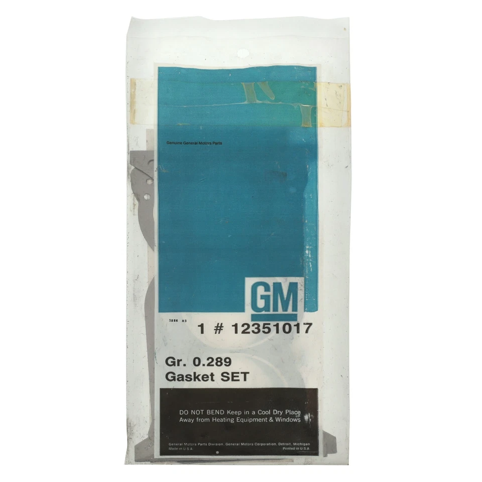Прокладка головки блока цилиндров подлинная GM 1990 1995 Chevrolet Oldsmobile Buick 12351017 - Изображение 2 из 3