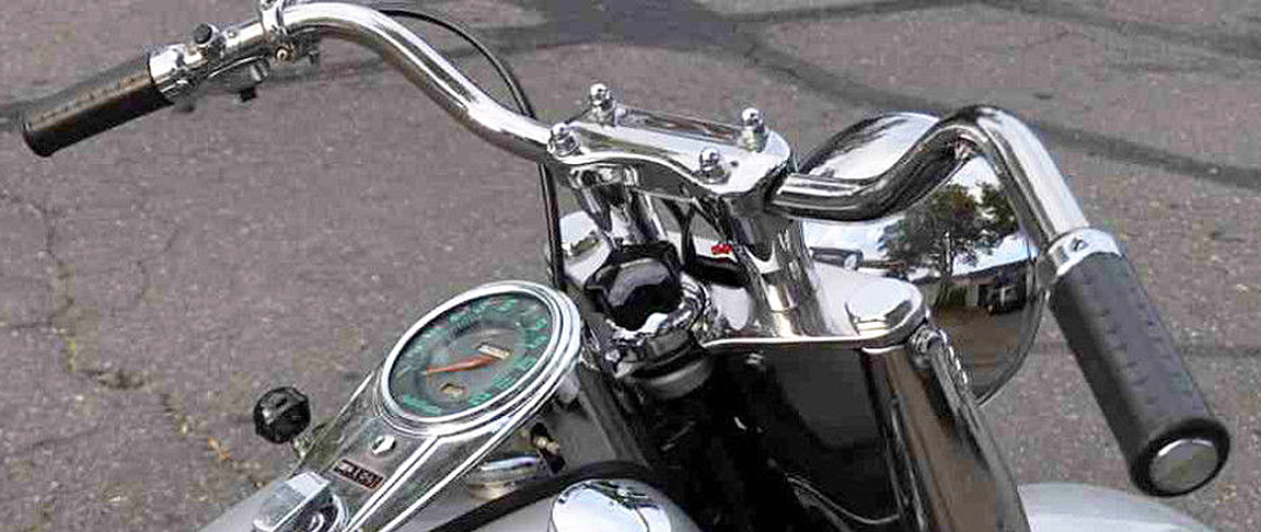 Servicar Cable Guide Harley Panhead Handlebar To Fork Cable Guide Cover ...