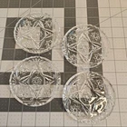 Set of 4  Vintage Anchor Hocking Star of David  Coasters