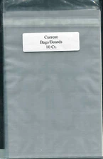 10 BCW Current Resealable Comic Book Bags/ Boards