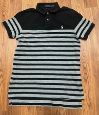Polo Ralph Lauren Polo Shirt Mens Medium Custom Fit Striped