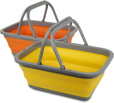 2 Pack Collapsible Sink with 2.25 Gal / 8.5L Each Wash Basin