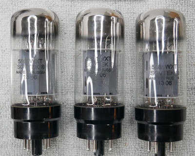 5881WXT TRIO SOVTEK POWER TUBES MADE IN RUSSIA TEST EXCELLENT