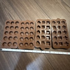Set of 4 Silicone Molds great or ice cubes or...