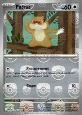 Patrat (Master Ball Pattern) 072/086 Common White Flare Pokemon Holo Near Mint