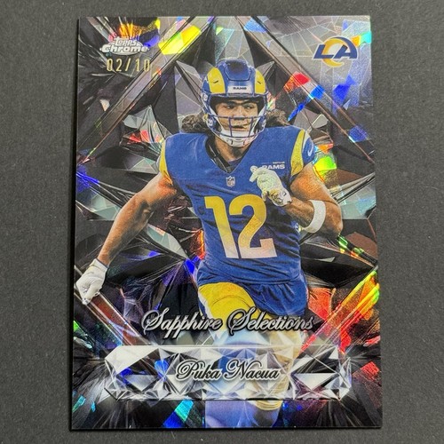 2025 Topps Chrome Sapphire Puka Nacua #SS-10 Sapphire Selections Black /10