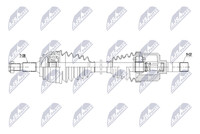 NTY Antriebswelle NPW-PE-129 FüR Peugeot