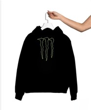 MONSTER ENERGY LOGO Graphic Print Unisex Mens Sweatshirt Hoodie S M L XL 234XL