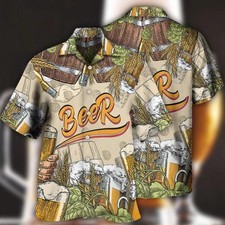 Beer Hawaiian Shirt Lets Drink Beer Beer Born To Drink Aloha Shirt For Men And W