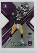 2017 Panini Elite Draft Picks Status Purple Die-Cut 42/99 CJ Beathard #176 8cx