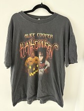 Alice Cooper Halloween 2000 Vintage T Shirt Size XL Black