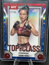 2025 Topps Chrome - Zhang Weili #TTC-18 Top Of The Class Red White Blue #d /88