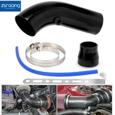 Universal 76mm 3 Aluminum Car Cold Air Intake Induction Pipe Hose Tube Black