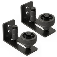 Barn Door Floor Guide, Wall Mounted Barn Door Rollers for Bottom Adjustable 2