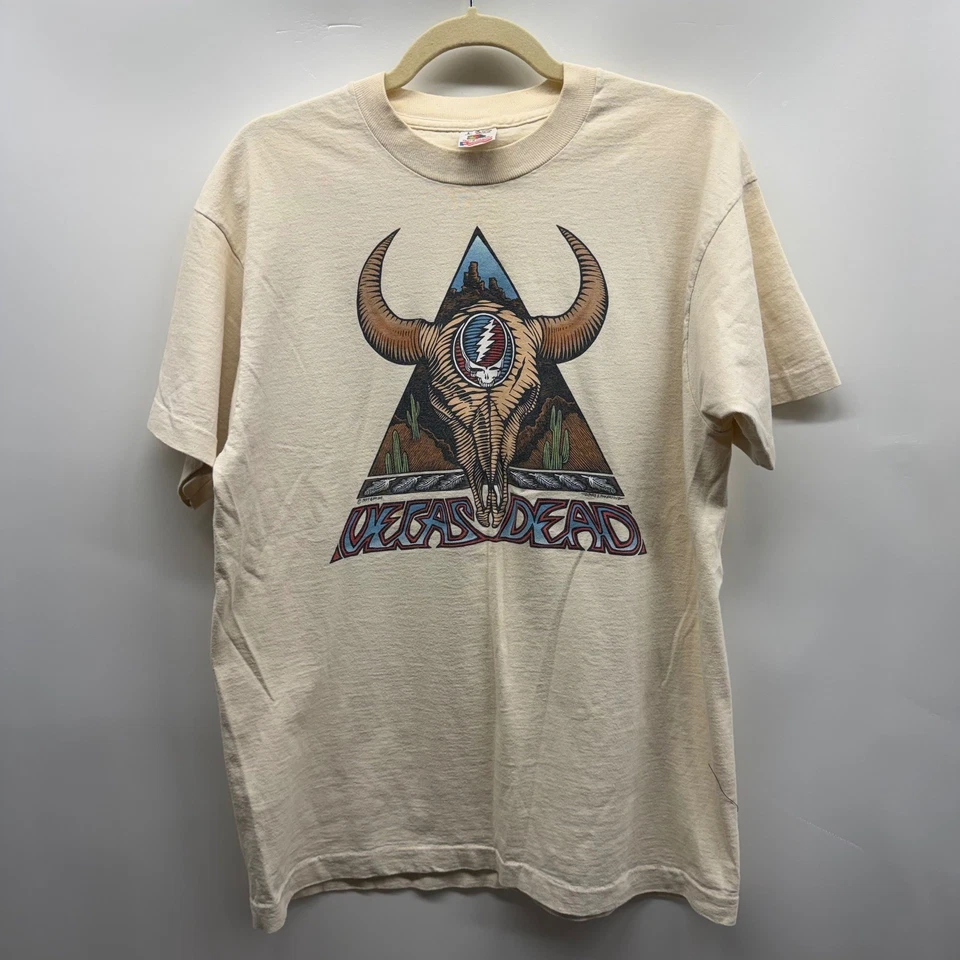 Vintage Grateful Dead Vegas Dead Tour T-Shirt 1994 Concert Tee Adult Sz L Skull - Image 2 of 4
